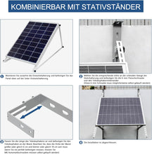 Laden Sie das Bild in den Galerie-Viewer, 2PCS Einstellbar Solarpanel Halterung Haken Balkon, Geländerhalterung Balkonkraftwerk für Solarmodul Balkon &amp; Flachdach,Edelstahl Haken für Balkongeländer Halter,Solarmodul Halterung Photovoltaik