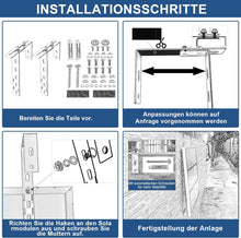 Laden Sie das Bild in den Galerie-Viewer, 2PCS Einstellbar Solarpanel Halterung Haken Balkon, Geländerhalterung Balkonkraftwerk für Solarmodul Balkon &amp; Flachdach,Edelstahl Haken für Balkongeländer Halter,Solarmodul Halterung Photovoltaik