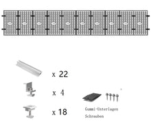 Laden Sie das Bild in den Galerie-Viewer, Aitesen GFBZ012  Solarmodul Alu Halterung Befestigungs-Set für1/2/3/4/5/6/7/8/9/10 x Solarmodul Befestigungssystem Trapezblech PV Befestigungsschiene,