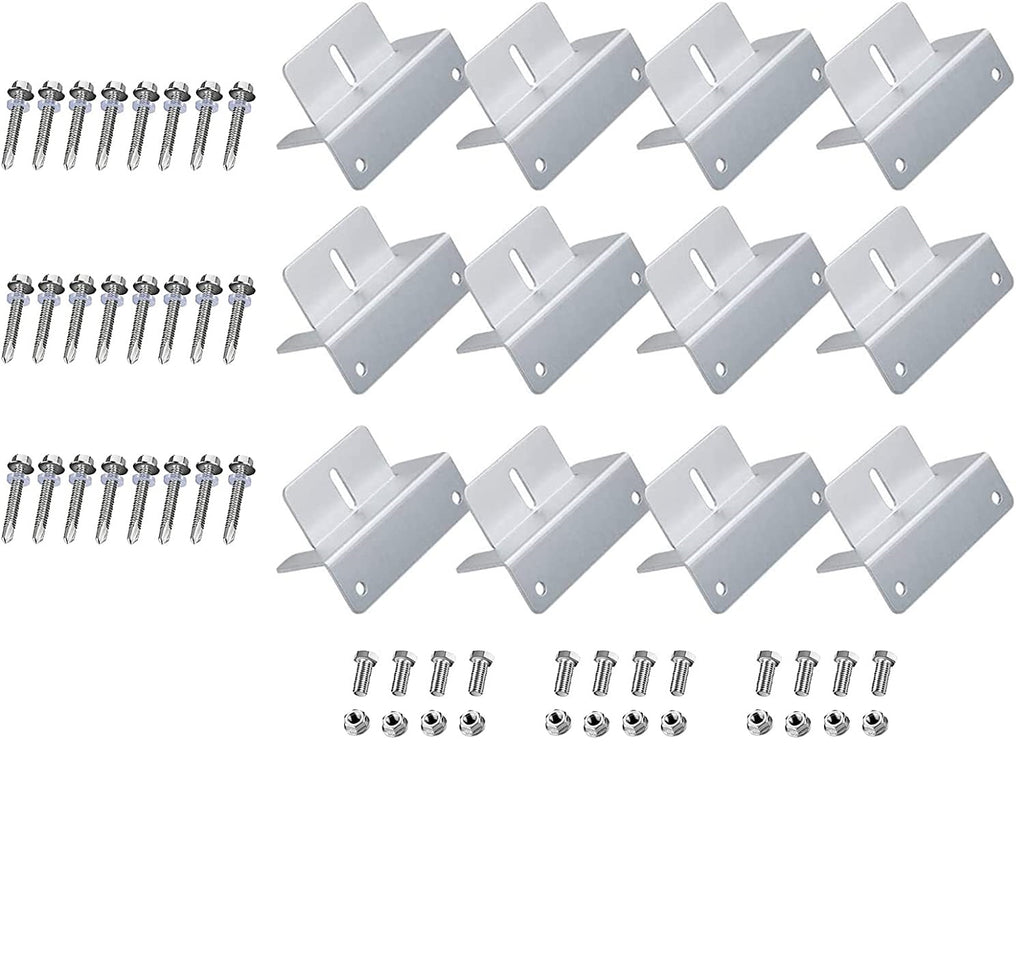 Aitesen 4/8/12/16/40 Solarmodul Befestigung  RVM-ZBR-02 Solarpanel Montage Solarpanel Photovoltaik Alu Halterung Z Winkel