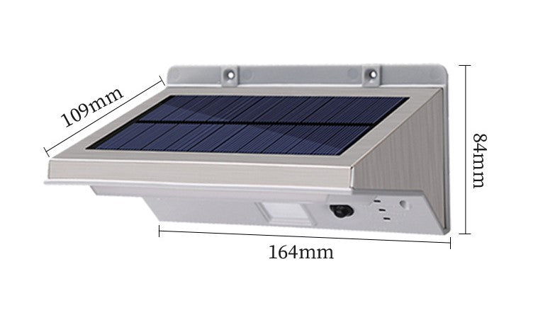 Solar hochwertiger Stahl leuchten solarlampe mit bewegungsmelder ,IP44 Wasserdichte Solarlampen für Wand Außen Garten,Solarzaun Leuchten Gartenleuchten für Deck, Zaun, Terrasse, Haustür, Treppe, Landschaft, Hof