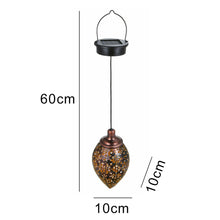 Laden Sie das Bild in den Galerie-Viewer, Solarlaterne für Außen Hängend - Metall Solarlaternen für Draußen LED Garten Deko IP44 Wasserdicht Vintage Garten Solarlampen für Aussen Patio Baum Terrasse Warmweiß