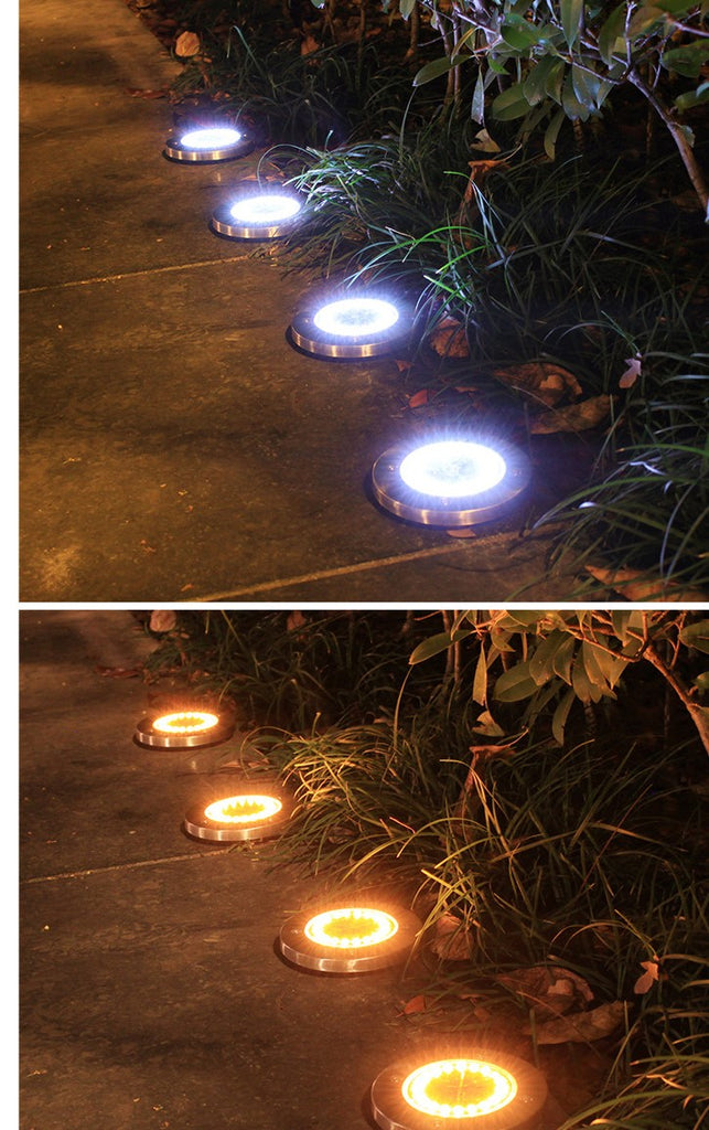 6/8/10 pcs Solar Bodenleuchte  Solarleuchten für Außen, 16 Leds Solar Gartenleuchten, IP65 Wasserdicht Bodenleuchte Solarleuchten Garten, Außenleuchte für Auffahrt/Rasen/Gehweg/Patio