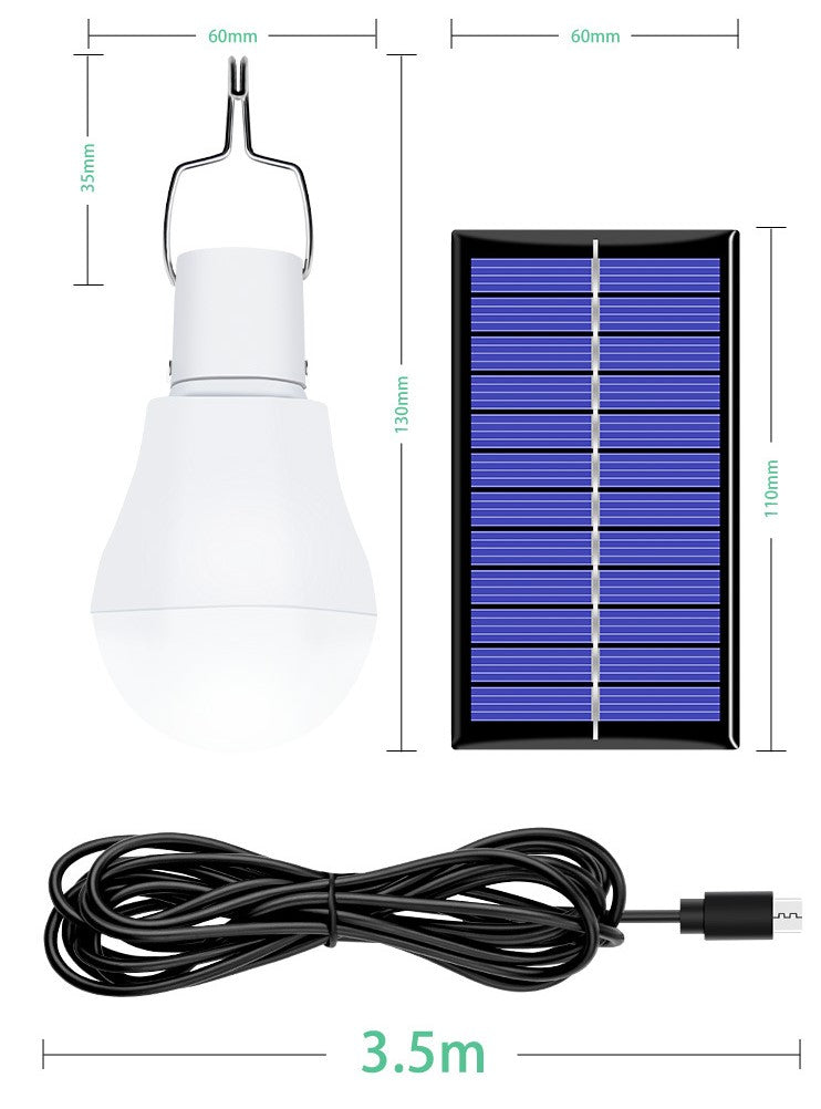 2 pcs Solar Glühbirne Solarlampen für Außen,Solar Laterne Camping Lampe Solar Hängelampe mit Solarpanel,3W Licht Birne,Solarbeleuchtung für Außen Innen Camp Zelt Wandern Angeln Gartenhaus