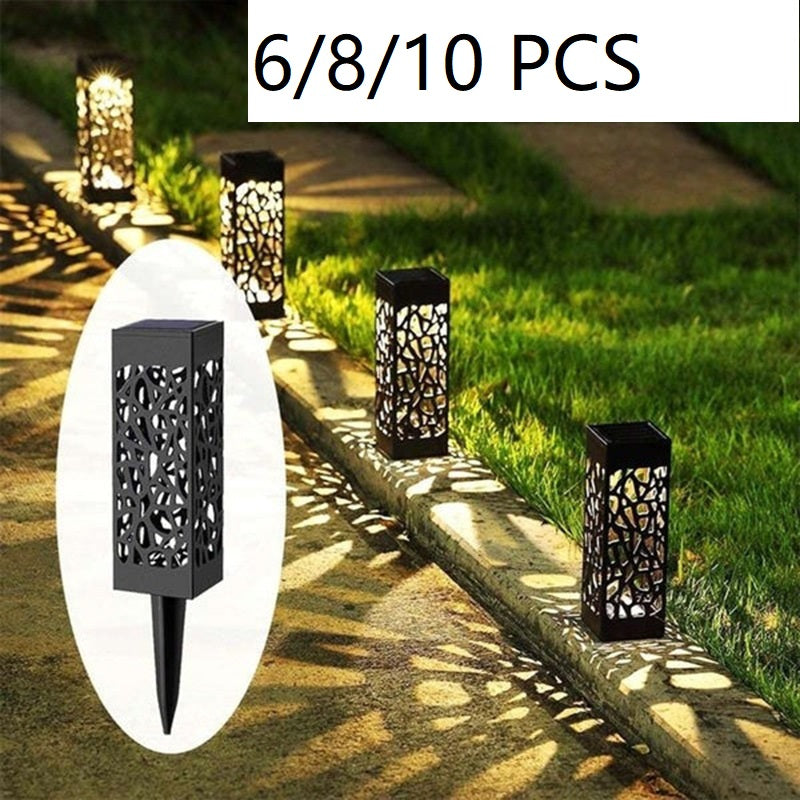 6/8/10 Stück Solarleuchten Garten Kaltweiß Gartenleuchten IP65 Wasserdichte Solarlampe für Patio Rasen,Terrasse