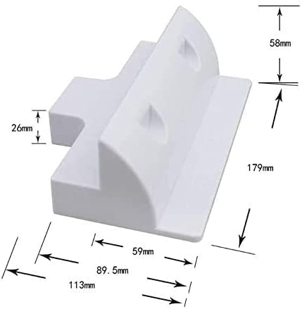 4er/5er/6er/7er Weiss/Schwarz ABS Solarpanel Mounting Side Brackets SolarPanel Mounting Bracketsfür Holzrahmen, Wohnmobil, Boot, Wohnmobil, Wohnwagen, Haube UV Resistant