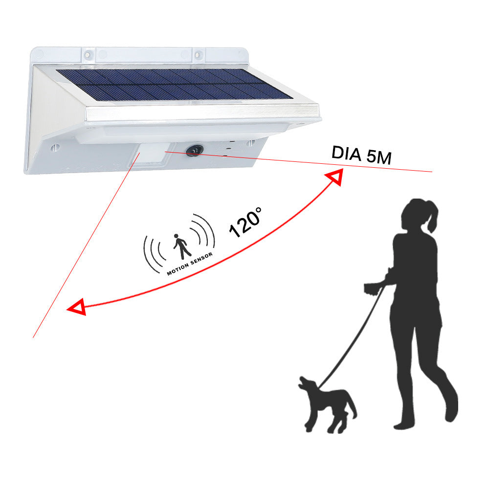 Solar hochwertiger Stahl leuchten solarlampe mit bewegungsmelder ,IP44 Wasserdichte Solarlampen für Wand Außen Garten,Solarzaun Leuchten Gartenleuchten für Deck, Zaun, Terrasse, Haustür, Treppe, Landschaft, Hof