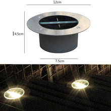 Laden Sie das Bild in den Galerie-Viewer, 2/3/4/6 pcs Solar Bodenleuchte  Aluminiumguss Solarleuchten für Außen, 3 Leds Solar Gartenleuchten, IP67  Wasserdicht Bodenleuchte Solarleuchten Garten, Außenleuchte für Auffahrt/Rasen/Gehweg/Patio