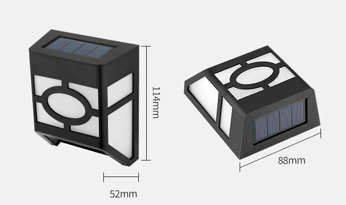 4/6/10 Stück Solarleuchten Garten Dekoration,IP44 Wasserdichte Solarlampen für Wand Außen Garten,Solarzaun Leuchten Gartenleuchten für Deck, Zaun, Terrasse, Haustür, Treppe, Landschaft, Hof