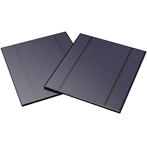 2 Stück Solarpanel Für eine größere Ansicht klicken Sie auf das Bild ALLPOWERS 2.5W 5V / 500mAh Mini Gekapselte Solarzelle Epoxy Solarmodul DIY Batterieladegerät Kit für Batterie Power LED 130x150mm