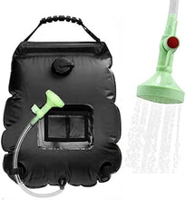 Laden Sie das Bild in den Galerie-Viewer, Solar Campingdusche Wassersack Heizung Camping Dusche Tasche mit Duschkopf Gartendusche Pooldusche Warmwasser Shower,Outdoor Camping