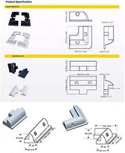 Laden Sie das Bild in den Galerie-Viewer, 4er/5er/6er/7er Weiss/Schwarz ABS Solarpanel Mounting Side Brackets SolarPanel Mounting Bracketsfür Holzrahmen, Wohnmobil, Boot, Wohnmobil, Wohnwagen, Haube UV Resistant