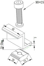 Laden Sie das Bild in den Galerie-Viewer, Aitesen BYK001 1/4/12/20/50 pcs Modulhöhe :30/35/40/45 mm Solarmodul Halterung BYK001 Endklemme Kit, Solar Panel Randklemme Halterungen, Befestigung Solarmodul Für Solarpanel,  , Solarmodul Klemme zur Montage von Photovoltaik Solarmodul Halterung