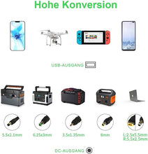 Laden Sie das Bild in den Galerie-Viewer, X-DRAGON 40W Faltbar Solarpanel Solar Charger  Solar Klappbar Solar Panel USB (5V USB + 18V DC) für Kurbelradio Notfall, Laptops, Akku, Powerbank, Tablets, Smartphones, Reise, Notfall