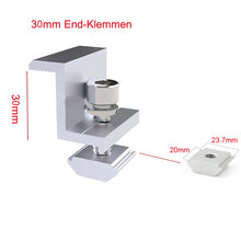 Laden Sie das Bild in den Galerie-Viewer, Aitesen GFBZ012  Solarmodul Alu Halterung Befestigungs-Set für1/2/3/4/5/6/7/8/9/10 x Solarmodul Befestigungssystem Trapezblech PV Befestigungsschiene,