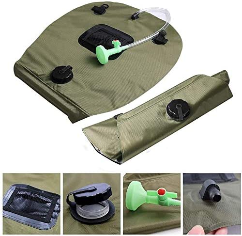 Solar Campingdusche Wassersack Heizung Camping Dusche Tasche mit Duschkopf Gartendusche Pooldusche Warmwasser Shower,Outdoor Camping