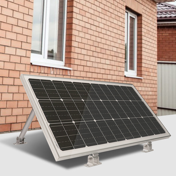 m4solar M01 Solarmodul ALU Solarmodul Halterung,Photovoltaik Aufständerung Balkonkraftwerk Halterung Solarpanel Befestigung Flachdach, Wand, Boot, Wohnmobil, senkrecht -Neigungswinkel:20-70°