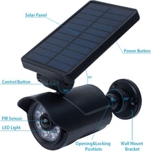 Laden Sie das Bild in den Galerie-Viewer, Solarlampen für Außen mit Bewegungsmelder, LED Solar Strahler Solarleuchte Wandleuchte Sicherheitsbeleuchtung außenleuchten mit sensor IP66 wasserdicht für Eingang, Auffahrt, Innenhof, Weg