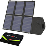 X-DRAGON 40W Faltbar Solarpanel Solar Charger  Solar Klappbar Solar Panel USB (5V USB + 18V DC) für Kurbelradio Notfall, Laptops, Akku, Powerbank, Tablets, Smartphones, Reise, Notfall