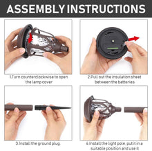 Laden Sie das Bild in den Galerie-Viewer, [6/8/10 Stück] Solarlampen für Außen Garten - Solarleuchten Garten Außenleuchte wasserdichte Solar Licht warmweiß Dekoration Licht Solarlampe für Außen Wegbeleuchtung für Außen Villa Rasen