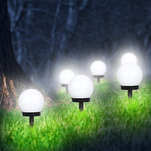 Laden Sie das Bild in den Galerie-Viewer, 4/6/8/10 Stück Solar Wegeleuchten Gartenleuchte wasserdicht Solarlampe für Garten Außen LED Kugel mit Erdspieß Kunststoff ∅10 x L33 cm