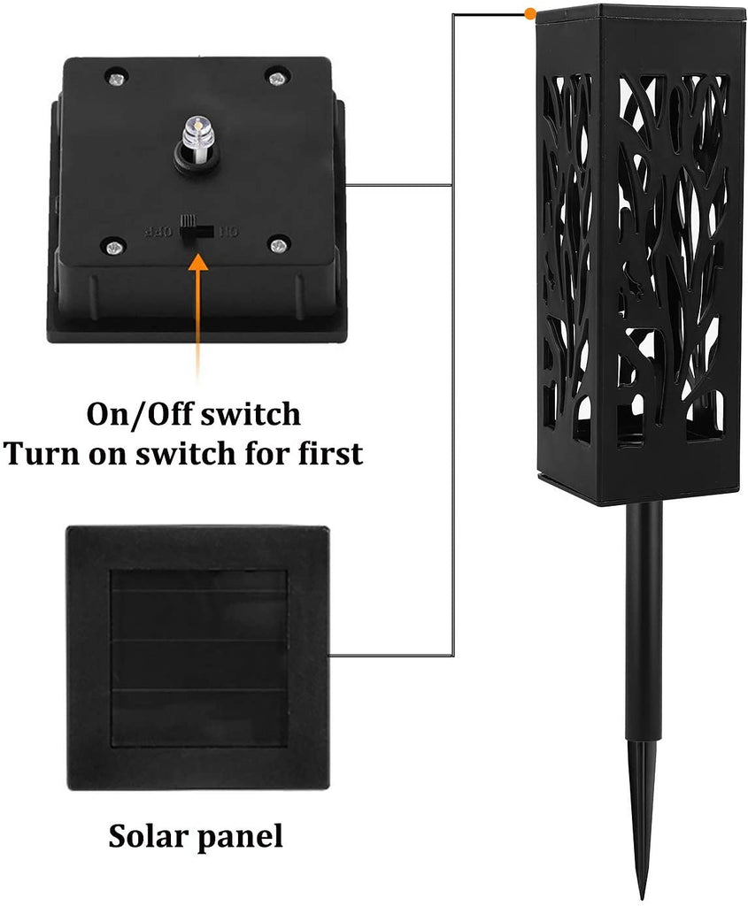 6/8/10 Stück Solarleuchten Garten Kaltweiß Gartenleuchten IP65 Wasserdichte Solarlampe für Patio Rasen,Terrasse