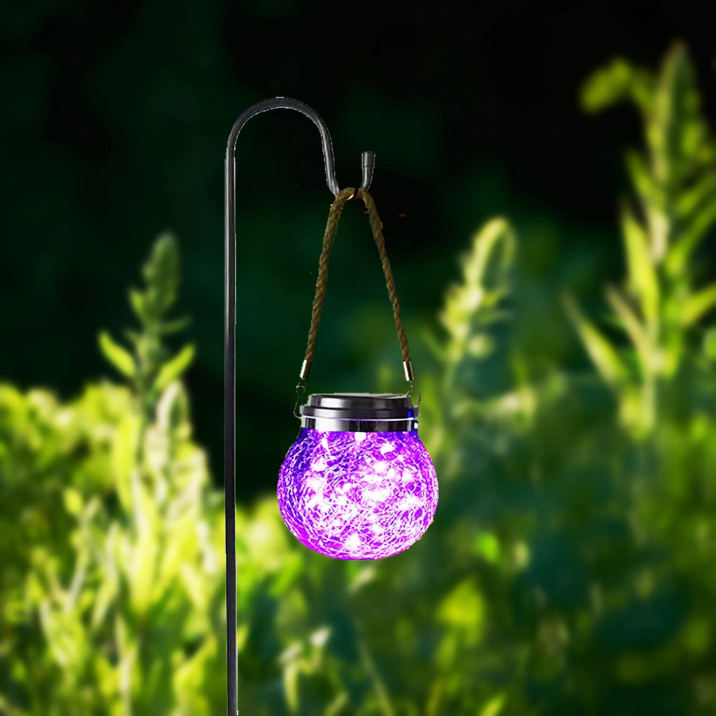 2/4/6 Stück+ 4 Farben Solarlaterne für Außen Garten,  30 LED Solarglas Lichter Deko, IP65 Wasserdicht Solar Laternen für Außen, Solarlampen für Draußen, Gartendeko, Party, Terrassen