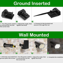 Laden Sie das Bild in den Galerie-Viewer, 2/4 Stück Solar Strahler Solarleuchte Landscape Solar-Landschaftsscheinwerfer, 92 LED-Solarleuchten, Solar-Landschaftsleuchten 3 Modi, automatisches Ein-/Ausschalten IP65 wasserdichte Solar-Spotleuchten im Freien für Hof, Garten
