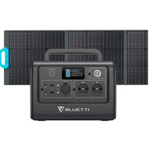 Laden Sie das Bild in den Galerie-Viewer, BLUETTI EB70 Tragbares Kraftwerk mit 200W Solarpanel, 716Wh/1000W Solargenerator LiFePO4 Batterie-Backup mit 2 230V AC Steckdosen, 2 100W USB-C, Stromgenerator für Outdoor Camping Home RV Vanlife