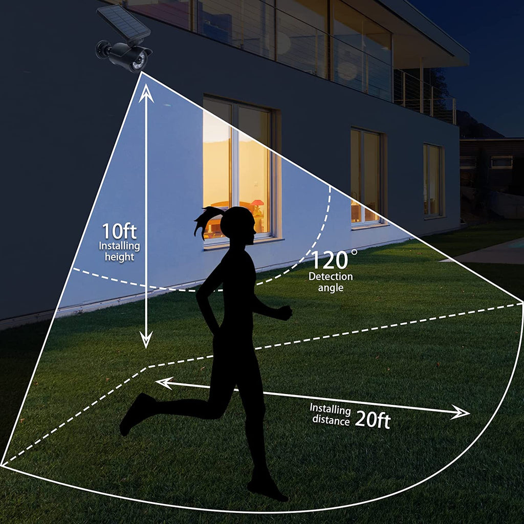 Solarlampen für Außen mit Bewegungsmelder, LED Solar Strahler Solarleuchte Wandleuchte Sicherheitsbeleuchtung außenleuchten mit sensor IP66 wasserdicht für Eingang, Auffahrt, Innenhof, Weg