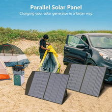 Laden Sie das Bild in den Galerie-Viewer, ALLPOWERS Faltbares Solarpanel 100W Solarmodul Speziell für Tragbare Powerstation und Outdoor Solargenerator Hoch Leistung Akku für Camping Garten Laptop