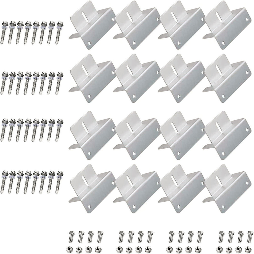 Aitesen 4/8/12/16/40 Solarmodul Befestigung  RVM-ZBR-02 Solarpanel Montage Solarpanel Photovoltaik Alu Halterung Z Winkel