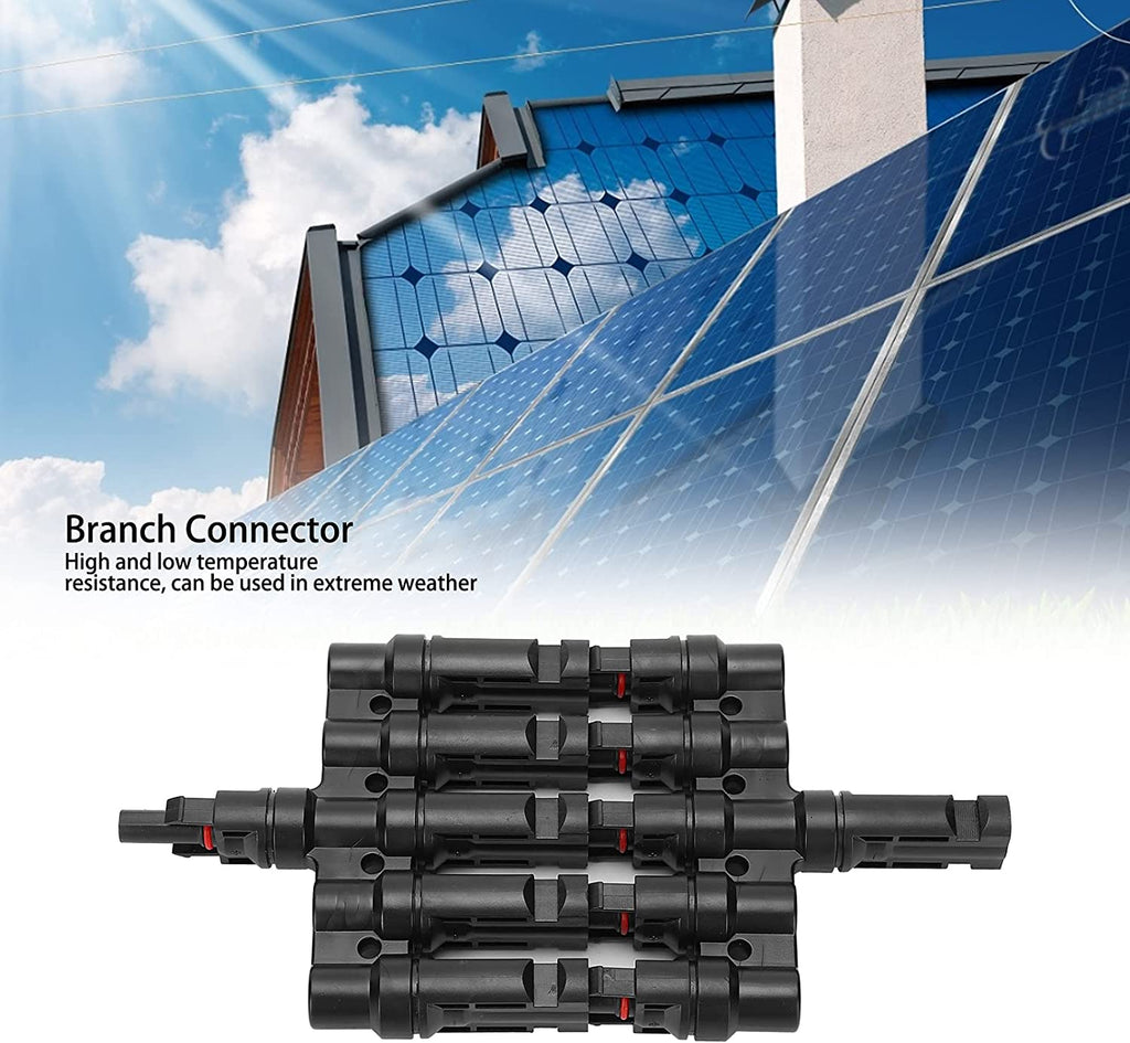 1 Paar Solar Abzweigverbinder 4T/5T/6T Solar Panel Abzweigkabel Steckverbinder für die Solarenergietechnik Verbinder