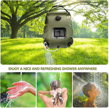 Laden Sie das Bild in den Galerie-Viewer, Solar Campingdusche Wassersack Heizung Camping Dusche Tasche mit Duschkopf Gartendusche Pooldusche Warmwasser Shower,Outdoor Camping