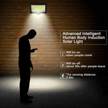 Laden Sie das Bild in den Galerie-Viewer, Solarlampen für Außen mit Bewegungsmelder, 100 LED IP65 Wasserdichte Strahler Außen 120° Superhelle Solarleuchten LED Solarleuchte für Wand Garage Schuppen mit 5m/ 16.5ft Kabel (1 Stücke)