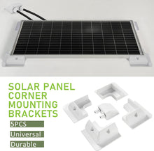 Laden Sie das Bild in den Galerie-Viewer, 4er/5er/6er/7er Weiss/Schwarz ABS Solarpanel Mounting Side Brackets SolarPanel Mounting Bracketsfür Holzrahmen, Wohnmobil, Boot, Wohnmobil, Wohnwagen, Haube UV Resistant