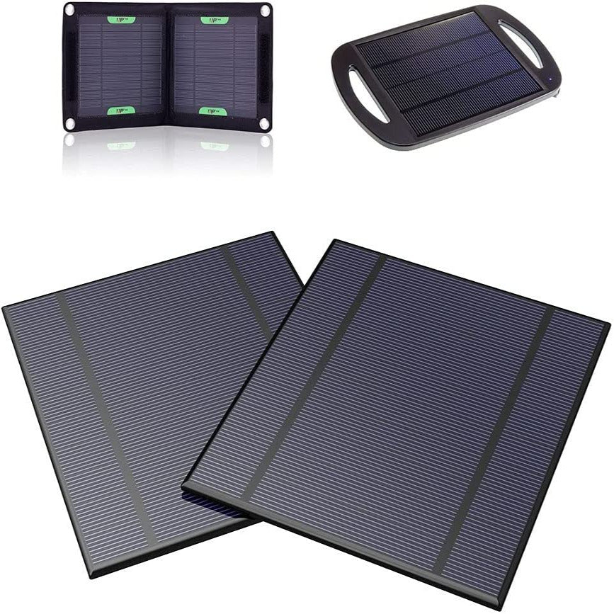 2 Stück Solarpanel Für eine größere Ansicht klicken Sie auf das Bild ALLPOWERS 2.5W 5V / 500mAh Mini Gekapselte Solarzelle Epoxy Solarmodul DIY Batterieladegerät Kit für Batterie Power LED 130x150mm