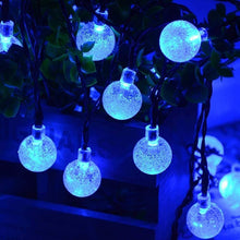 Laden Sie das Bild in den Galerie-Viewer, Solar Lichterkette Außen &amp; Innen,20/30/50/60/100/200/300 LED Kristallkugeln Wasserdicht Outdoor Lichterkette Solar,8 Modi Solar Weihnachten Lichterkette für Garten, Balkons,Weihnachten,Hochzeiten, Camping