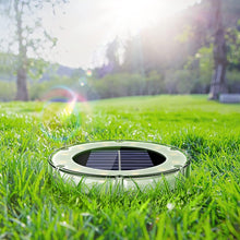 Laden Sie das Bild in den Galerie-Viewer, 4/6/8 Solar Bodenleuchten Solarleuchte im Freien eingebettetes Gartenlicht 4 Sets IP67 wasserdicht, Solarpanel-Aufladung, Diebstahlschutz, Lichtsensor 12LED hohe Helligkeit, Eingangshof-Bürgersteig