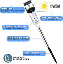 Laden Sie das Bild in den Galerie-Viewer, 10/12/14/16 Stück Solar Wegeleuchten Solarleuchten für den Außenbereich, Weihnachtsdekoration, Garten, LED-Licht, Landschaft/Weg, Edelstahl,