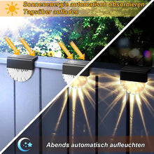 Laden Sie das Bild in den Galerie-Viewer, Solarlampen für Außen Garten, 4/6 Stück Wegbeleuchtung LED Solar 2 Modi LED Warmweiß/Farbwechselnde Beleuchtung ,Wasserdichte Solar Lampe für die Garten Dekoration,Treppe,Gartenwege