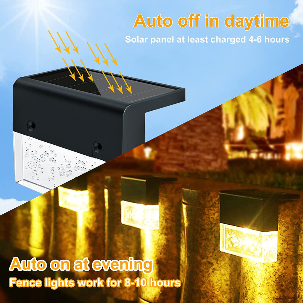 3/4/5/6 pcs Solarlampen für Außen Garten.Wegbeleuchtung LED Solar 2 Modi LED Warmweiß/Farbwechselnde Beleuchtung ,Wasserdichte Solar Lampe für die Garten Dekoration,Treppe,Gartenwege