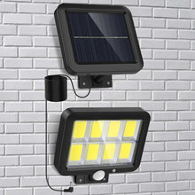 Laden Sie das Bild in den Galerie-Viewer, Solarlampen für Außen, 160 COB LED Superhell Solar Aussenleuchte mit Bewegungsmelder, 3 Modi Solar Bewegungsmelder Aussen mit 5M Kabel, IP65 Wasserdichte Solarleuchten für Garten (1 Stück) [Energieklasse A+++]