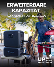 Laden Sie das Bild in den Galerie-Viewer, BLUETTI Tragbare Powerstation AC200MAX Solargenerator mit 2048Wh LiFePO4 Batterie, Erweiterbare Kapazität bis zu 8192Wh, Stromerzeuger mit 2200W AC-Steckdosen für Camping, Notfall, Wohnwagen