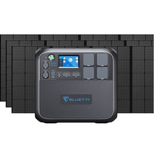 Laden Sie das Bild in den Galerie-Viewer, BLUETTI Solargenerator AC200MAX mit 1/2/3 x PV350 Solarpanel, 2048Wh/2200W LiFePO4 Tragbare Powerstation Stromaggregat, 350W Solarmodule für Notstromversorgung Camping, Wohnwagen, Stromausfall