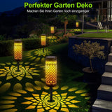 Solarlampen für Außen Gartendeko Solar Laternen für Draußen Warmweiß,IP65 Wasserdicht LED Gartenlampen Metall Solar Lampe für die Garten dekoration für Terrasse Rasen Garten Hofwege