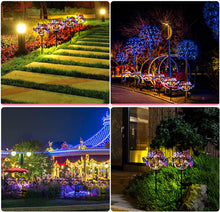 Laden Sie das Bild in den Galerie-Viewer, Solarlampen für Außen Stehend 2 Stück Schmetterling Solarleuchten Garten Bunt Wasserdicht Lamp, Farbwechsel Schmetterling Solar Gartenleuchten für Patio Rasen Terrassen Balkon Deko