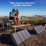 ALLPOWERS 140W Faltbares Solarpanel Faltbares Solarmodul Faltung Solarladegerät Kit für Camping und Garten Powerstation Generetion Schnellladun Notstromversorgung Tablet