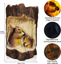 Laden Sie das Bild in den Galerie-Viewer, Solarlampen für Außen Garten, Solarleuchten Garten Eichhörnchen Förmige Gartendeko Wasserdichte LED Solarleuchten Harz Nachtlichter Rasen für Hinterhöfe, Gärten, Rasen Beleuchtung