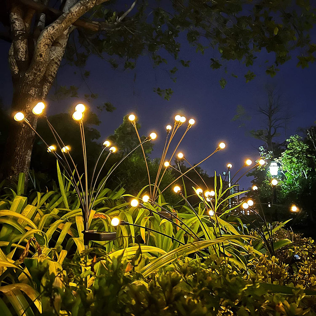 Solarleuchten für den Außenbereich, Solar-Glühwürmchen-Licht mit 6/8/10 Kugeln, wasserdicht, Solar-Wegleuchte für Rasen, Hof, Terrasse, Garten, Ornamente, Geschenke,